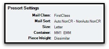 PresortSettings